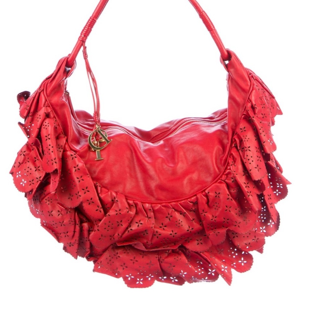 Dior Gypsy Ruffle Vintage Hobo - Picture 7 of 7